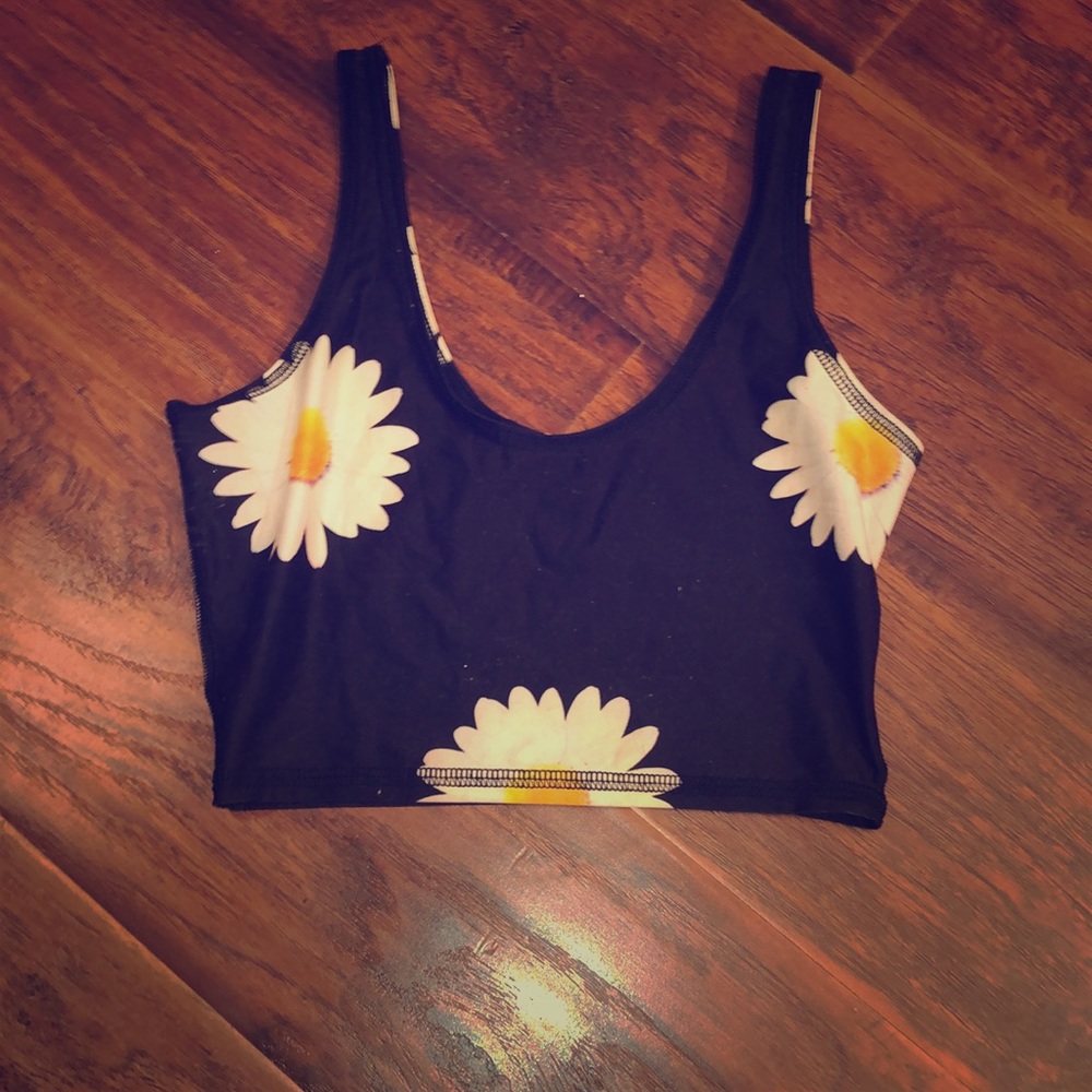 Small Sunflower crop top